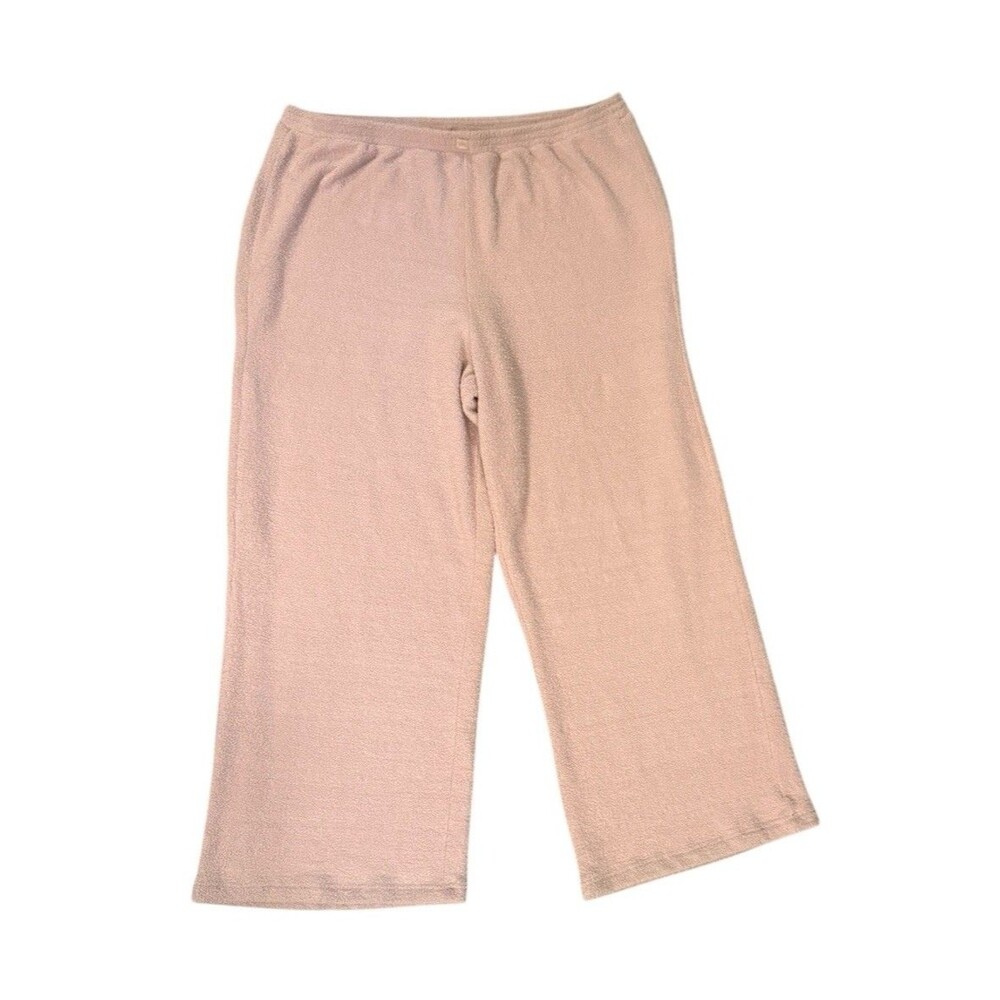 Yitty Pet Me Wide Leg Lounge Pant Blush‎ Pink Plus Size 2X